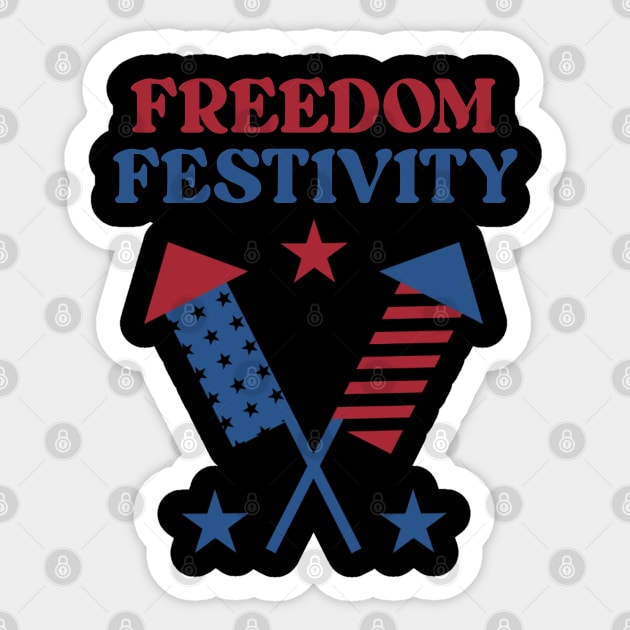 Freedom Festivity Sticker by TurnEffect